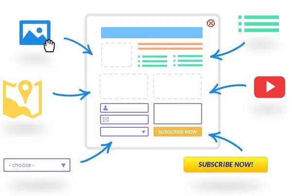 Drag and drop visual editor - ایجاد پاپ آپ با درگ اند دراپ ویژوال ادیتور