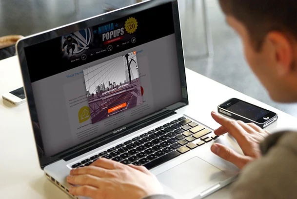 نمونه پاپ آپ ایجاد شده با نینجا پاپ آپ در وردپرس