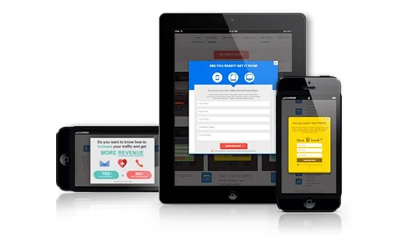 نمایش نینجا پاپ اپ در تبلت و موبایل