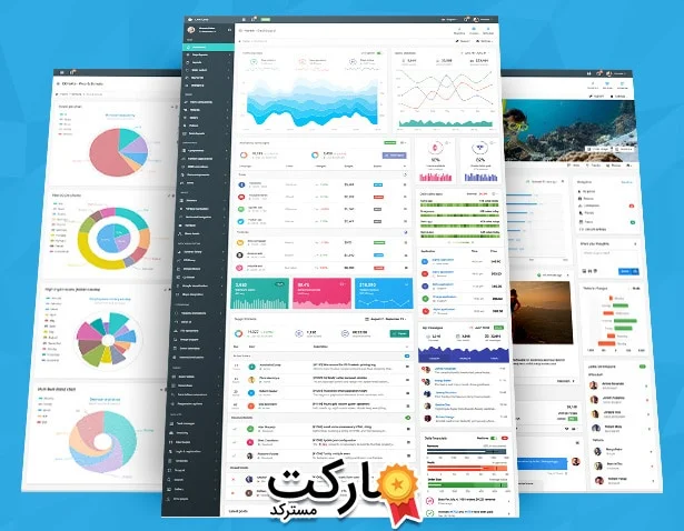 نمایش بخش هایی از قالب مدیریت limitless