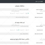 نمونه پنل مدیریت فارسی شده قالب zephyr برای وردپرس