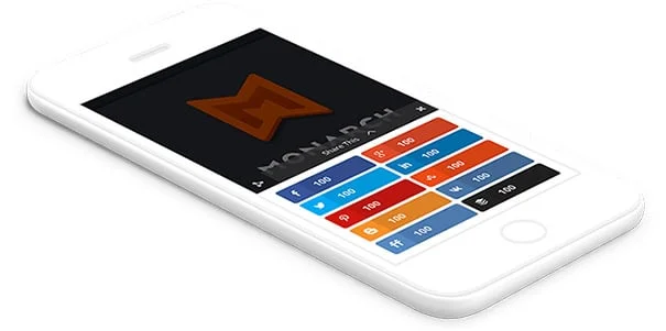 نمایش دکمه های شبکه های اجتماعی به صورت ریسپانسیو