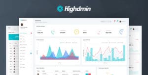 دانلود قالب HTML داشبورد مدیریت Highdmin