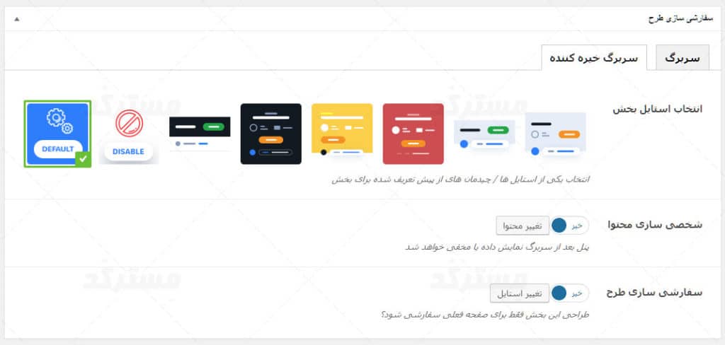 تصاویر پنل مدیریت قالب راست چین وردپرس یوتاچ