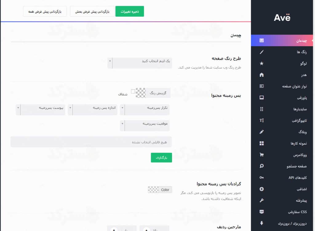 دانلود ترجمه قالب راست چین ave برای وردپرس