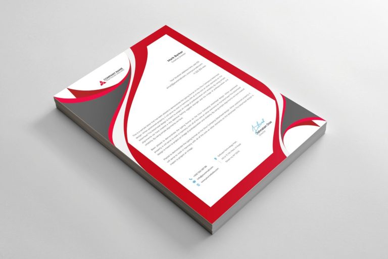 دانلود Letterhead 2843977 سربرگ رنگی شرکتی لایه باز