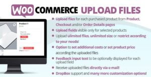 دانلود افزونه WooCommerce Upload Files
