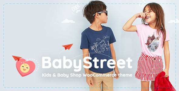 دانلود قالب BabyStreet - قالب فروشگاه لوازم کودک برای وردپرس