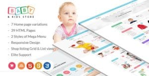 دانلود قالب HTML فروشگاهی Baby & Kids Store
