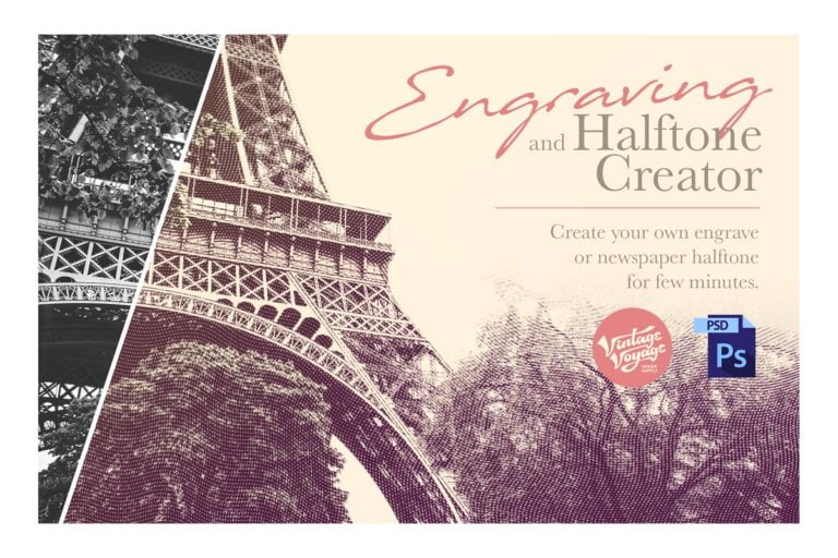 دانلود Engrave and Halftone Creator برای فتوشاپ