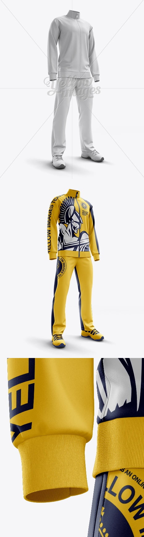 Download دانلود ماکاپ لباس ورزشی مردانه Men's Tracksuit Mock-up ...