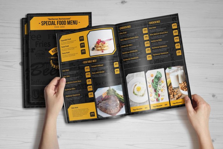 دانلود Special Food Menu Brochure - طرح لایه باز منوی غذای رستوران