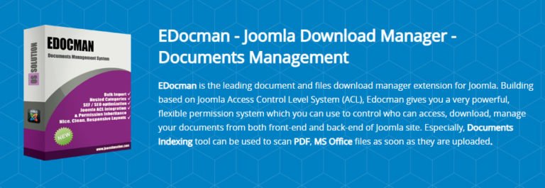 دانلود کامپوننت EDocman - مدیریت دانلود اسناد جوملا