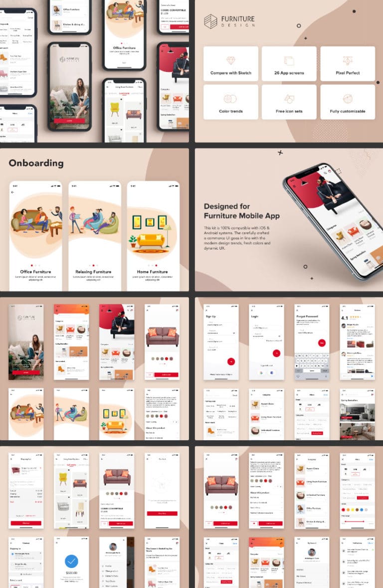 دانلود Furniture Design UI Kit