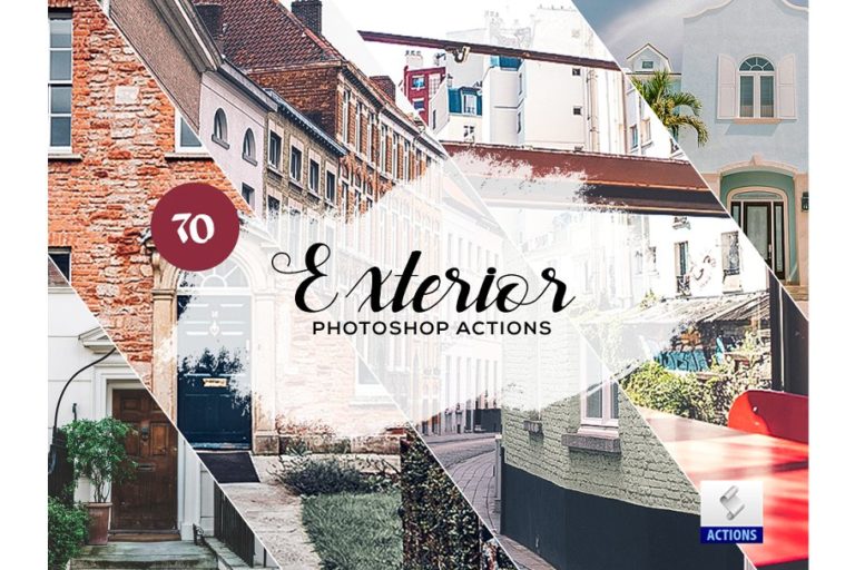دانلود 70 Exterior Photoshop Actions - اکشن فتوشاپ