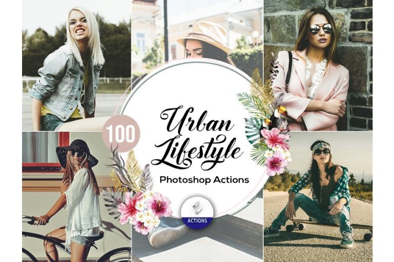 دانلود 100 Urban Lifestyle Photoshop Action