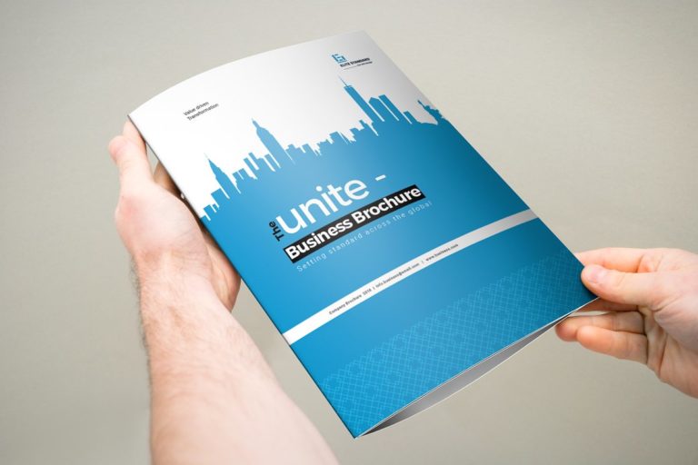 دانلود 3xA4 Unite Trifold Brochure - بروشور سه لت