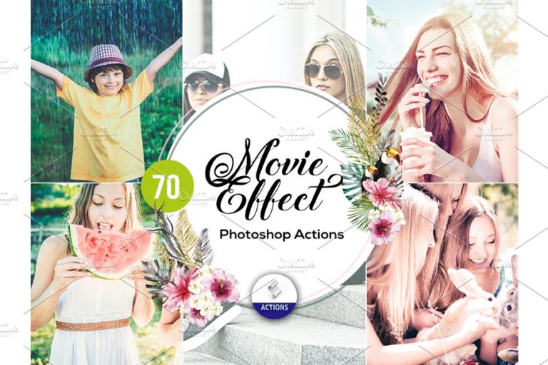 دانلود 70 Movie Effect Photoshop Actions - اکشن فیلم فتوشاپ