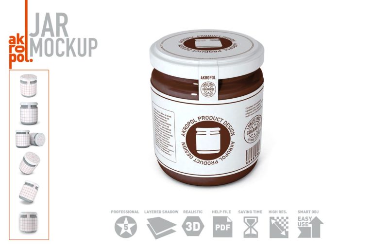 دانلود JAR MOCKUP - ماک آپ شیشه مربا