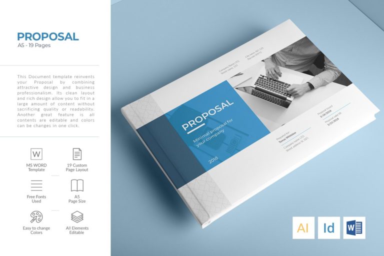 دانلود A5 Proposal - طرح پروپوزال شرکتی و سازمانی