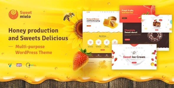 دانلود قالب SweetMielo - قالب زنبورداری و فروش عسل