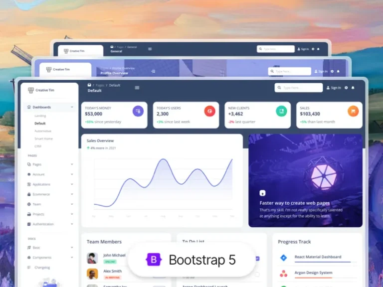 دانلود قالب Argon Dashboard 3 PRO