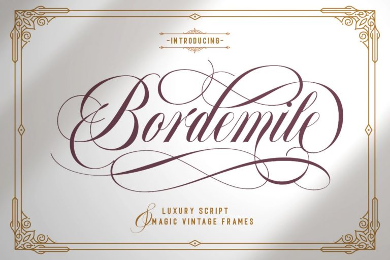 دانلود فونت Bordemile - Luxury Script