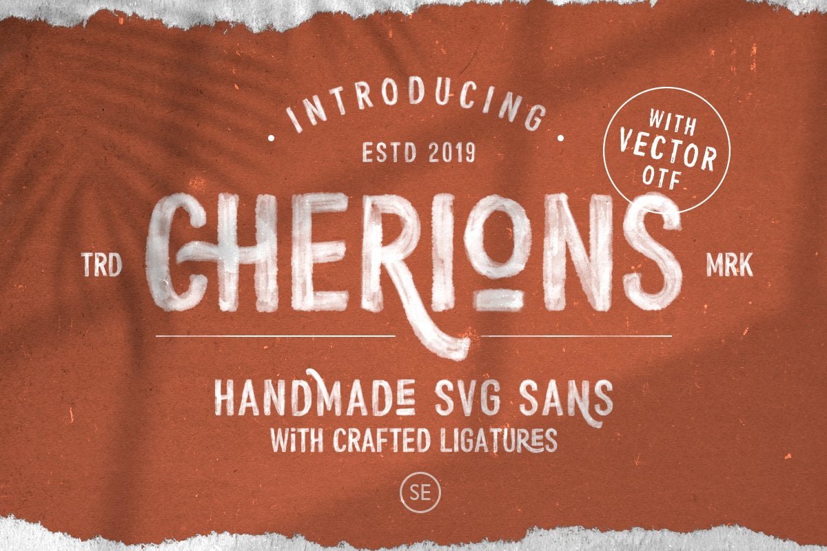 دانلود فونت Cherions - SVG Sans