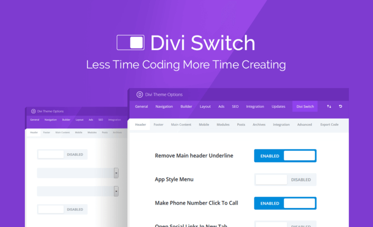 دانلود افزونه Divi Switch