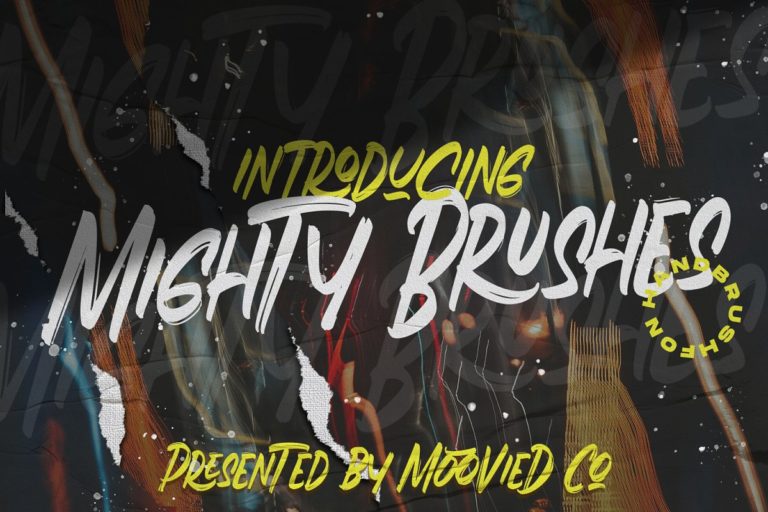 دانلود Mighty Brush Font - فونت مایتی براش