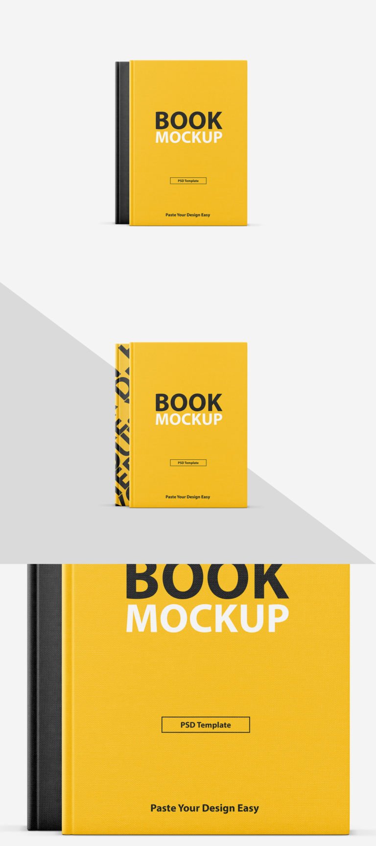 دانلود Textured Book Cover Mockup - موکاپ کاور کتاب