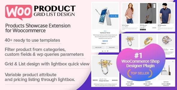 دانلود افزونه WOO Product Grid/List Design برای وردپرس