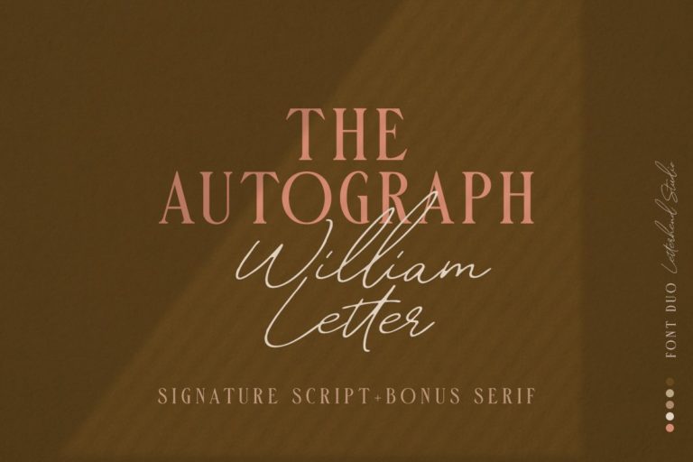 دانلود William Letter Signature Script - فونت