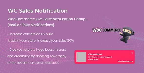 دانلود افزونه WooCommerce Live Sales Notification Pro