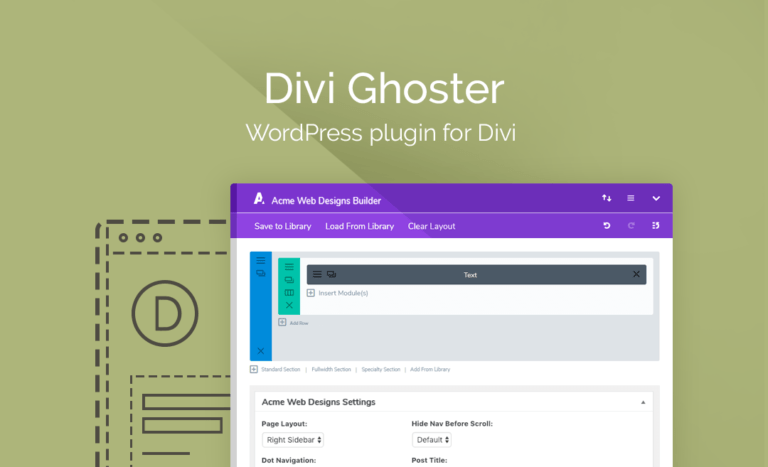 دانلود افزونه Divi Ghoster