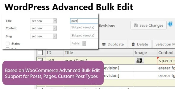 دانلود افزونه WordPress Advanced Bulk Edit
