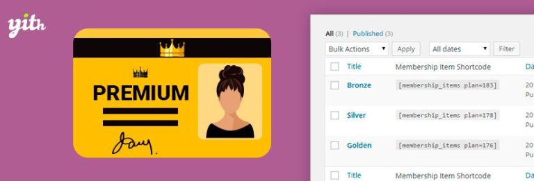 دانلود افزونه YITH WooCommerce Membership Premium