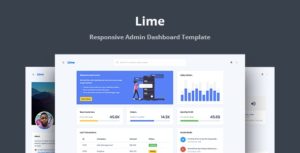 دانلود قالب HTML مدیریتی Lime