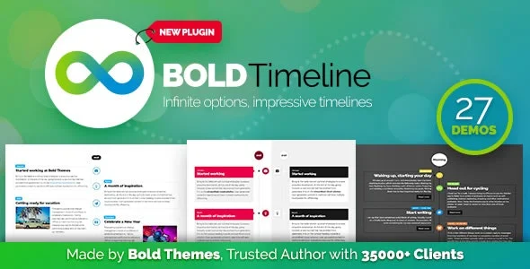 دانلود افزونه Bold Timeline برای وردپرس