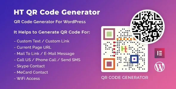 دانلود افزونه HT QR Code Generator برای وردپرس