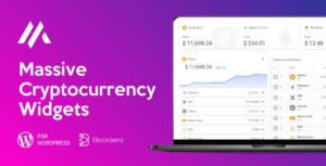 دانلود افزونه Massive Cryptocurrency Widgets برای وردپرس