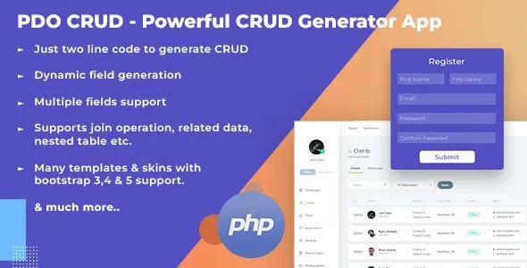 دانلود اسکریپت PDO Crud - فرم ساز و مدیریت دیتابیس