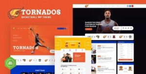 دانلود قالب ورزشی Tornados برای وردپرس