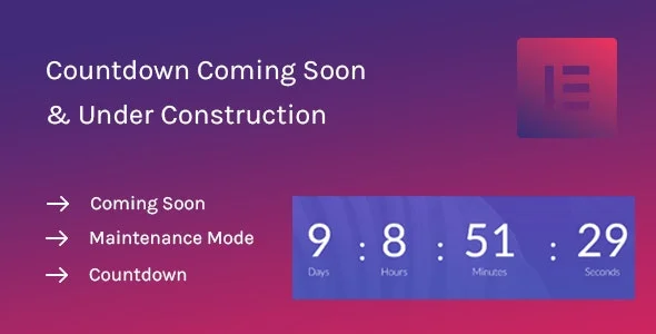 دانلود Coming Soon Widget برای المنتور