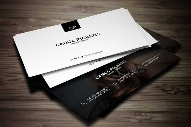 دانلود طرح لایه باز Jewelry Shop Business Card