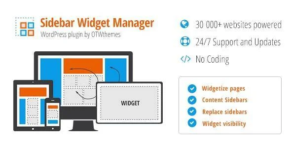 دانلود افزونه Sidebar & Widget Manager برای وردپرس