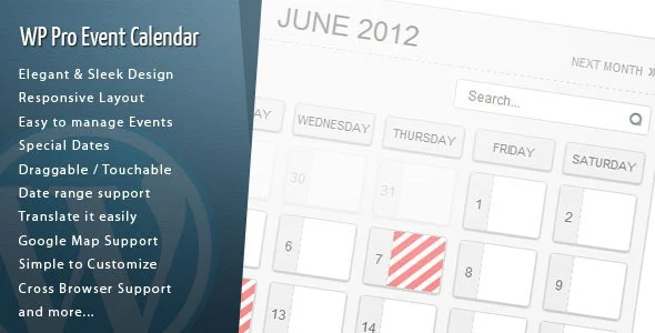 دانلود افزونه WordPress Pro Event Calendar