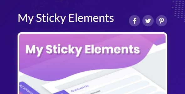 دانلود افزونه My Sticky Elements Pro برای وردپرس