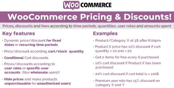 دانلود افزونه WooCommerce Pricing & Discounts