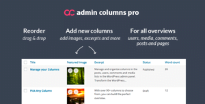 دانلود افزونه Admin Columns Pro برای وردپرس